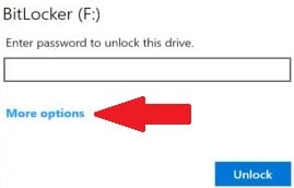 click more options under the password box