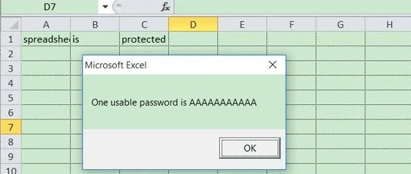unlock excel spreadsheet