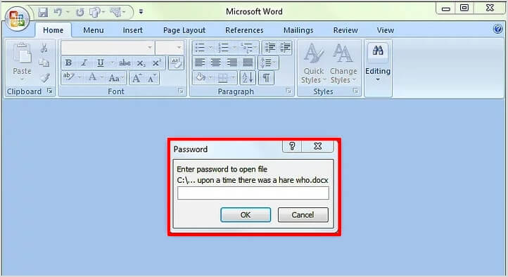 open word document