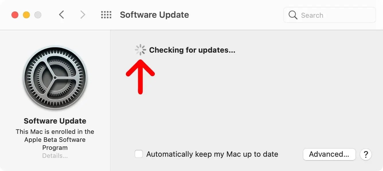 check for updates on a mac
