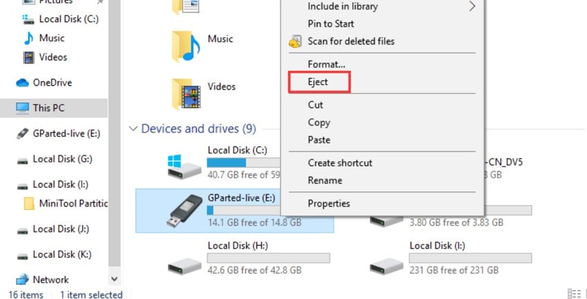 eject usb safely from pc