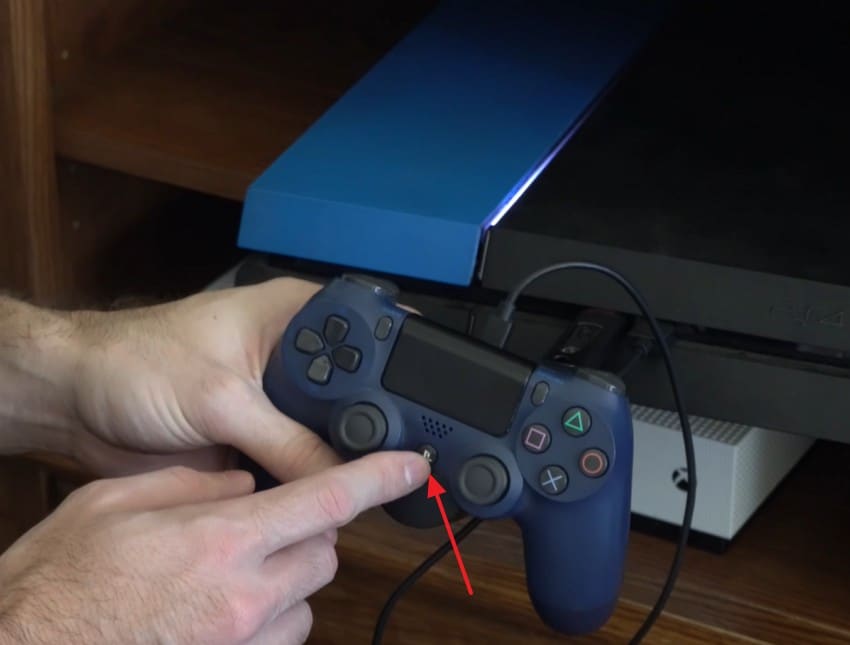 press power button on controller