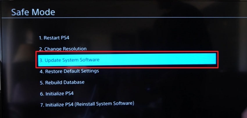 choose update system software