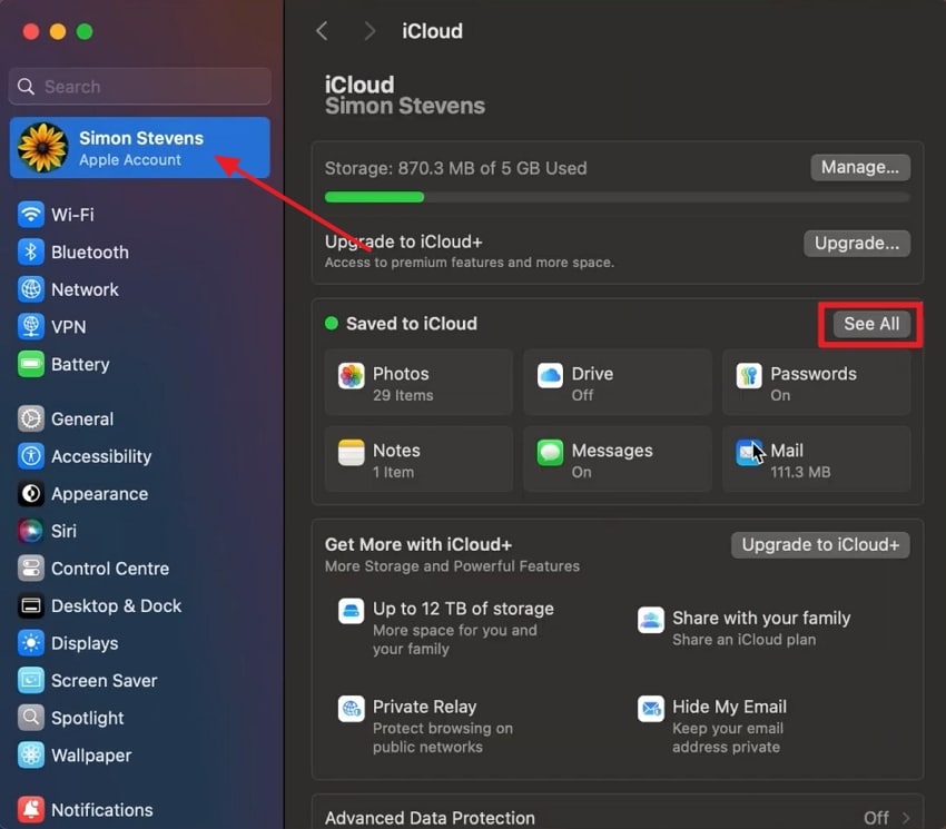 access icloud for mac files backup