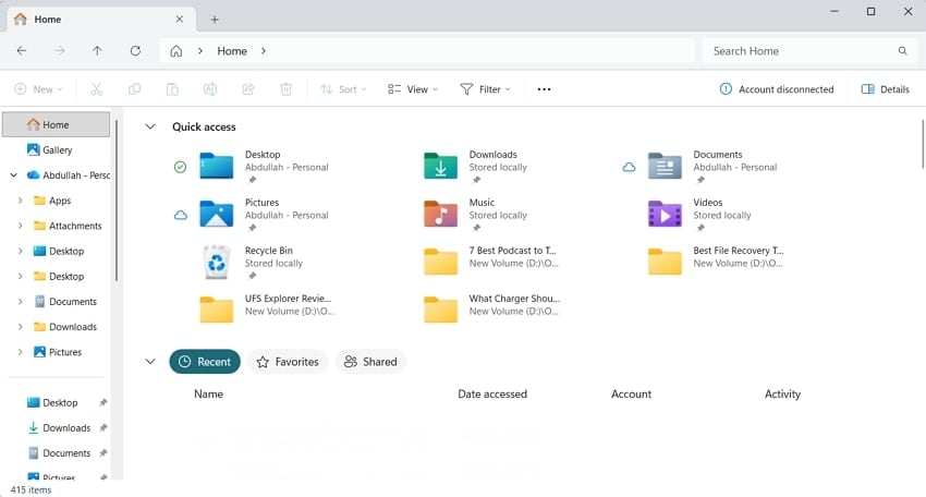 file explorer capabilities