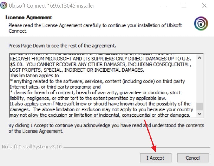 accept the ubisoft agreement