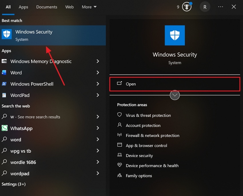 access windows security