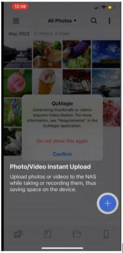 upload mobile photos with qumagie app