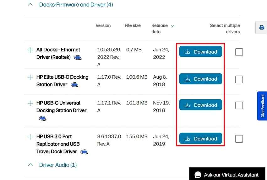 download chipset and usb drivers