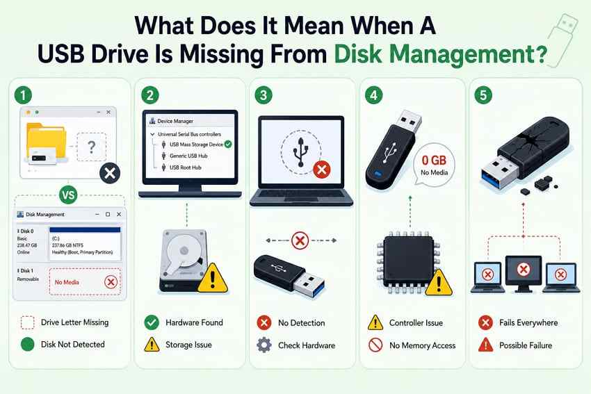 different usb detection states explained