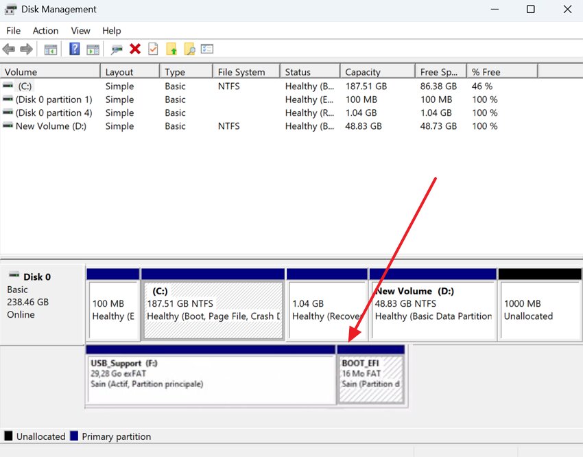 check usb drive hidden partition