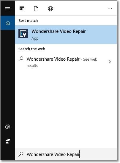 avvio di video repair su windows