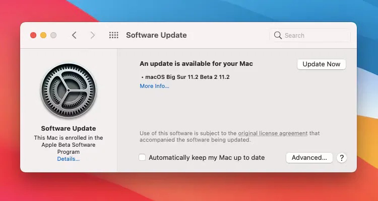 update to latest os 