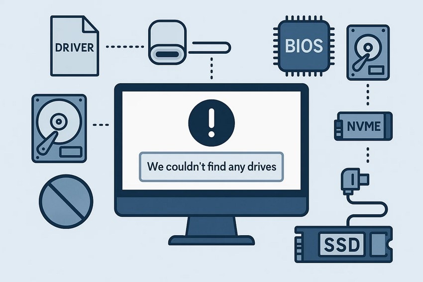reasons of drive not detecting