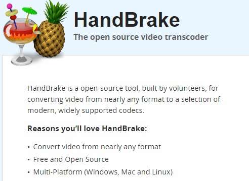 conversor handbrake