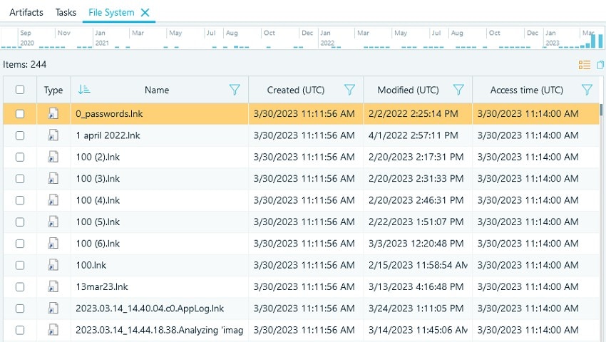 lnk files location on mac