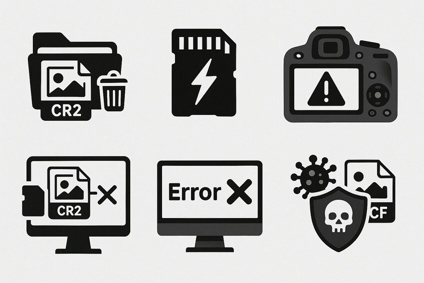 common cr2 file loss scenarios