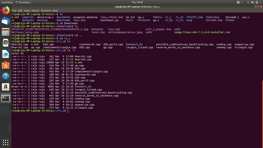command line linux component