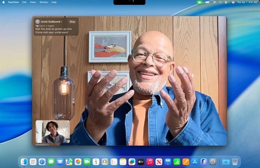 macOS 26 facetime live translation