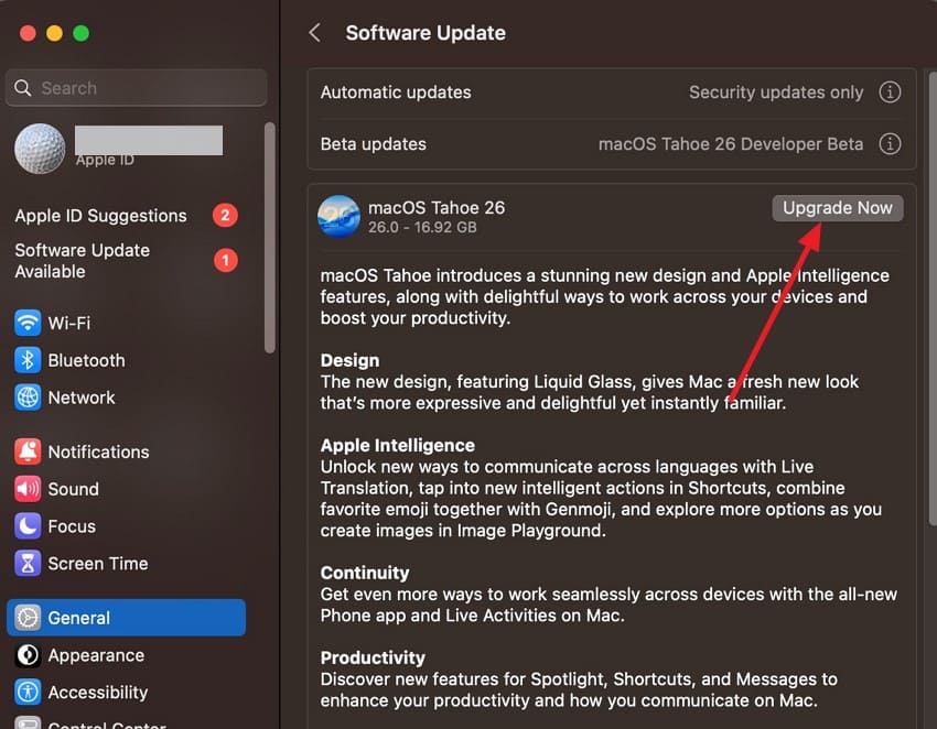 upgrade to macos tahoe
