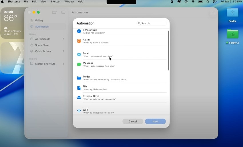 macOS 26 task automation