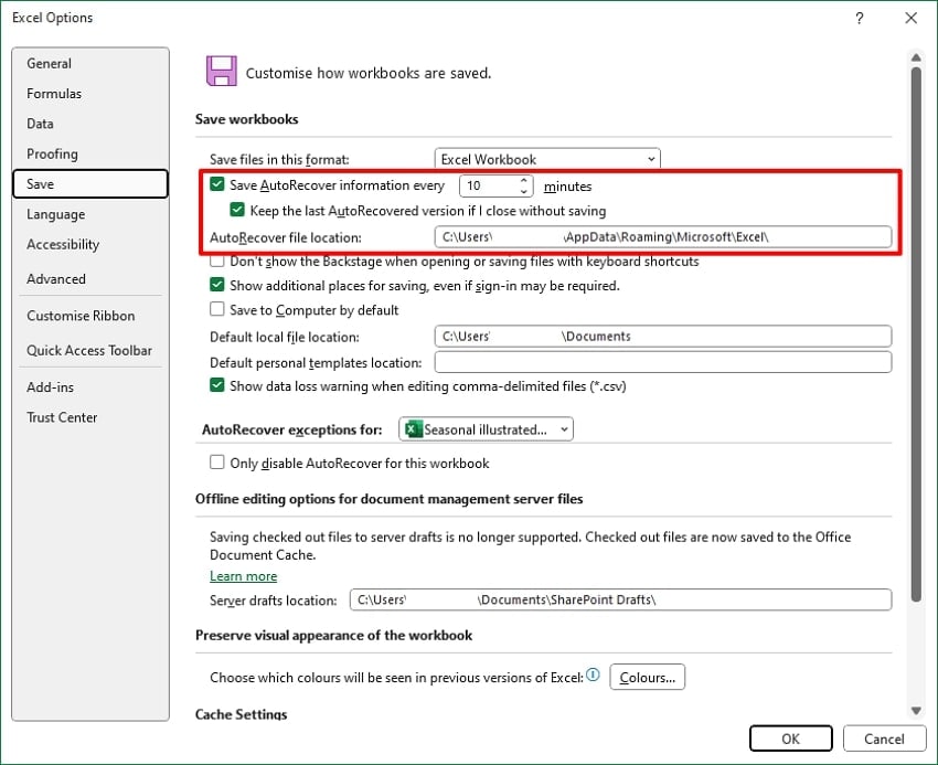 choose auto recovery duration minutes