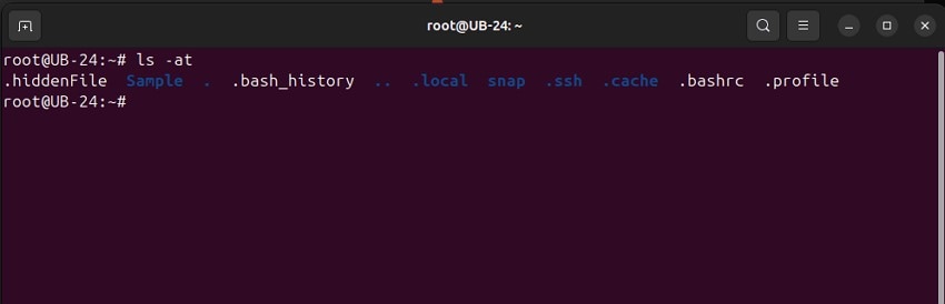 use linux command to display