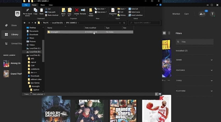 move games files other drive