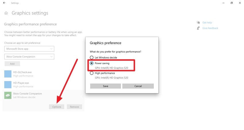 change plan settings