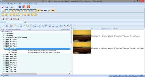 use tools to scan duplicate files