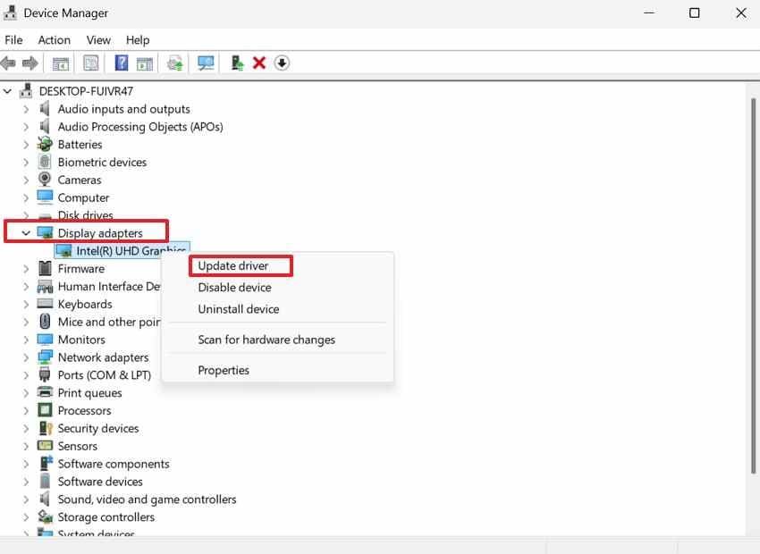 update display driver safely