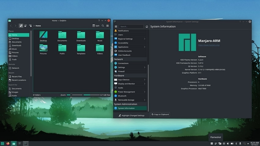 manjaro linux operating system