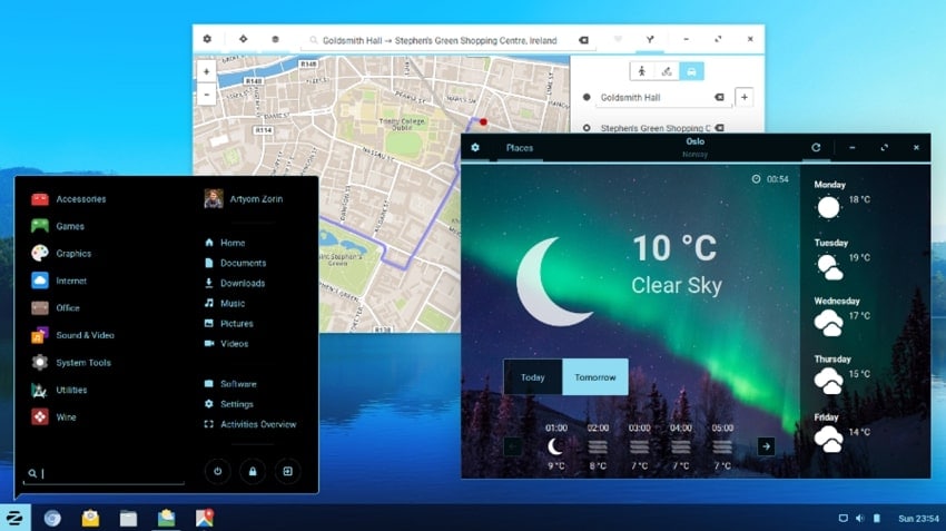 zorin os main page