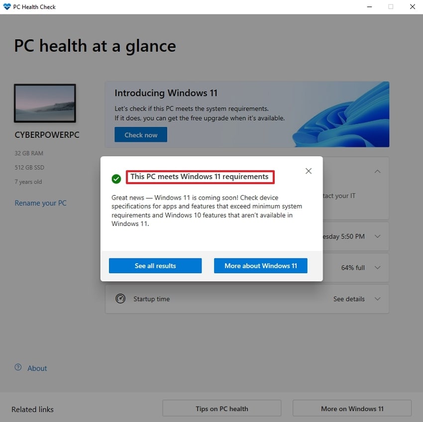 check eligibility of hardware