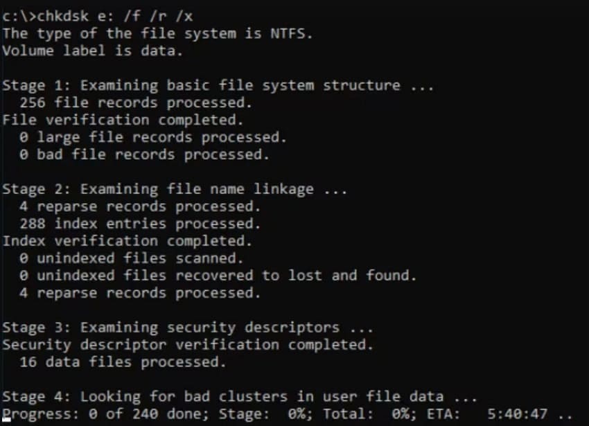 enter desired command prompt