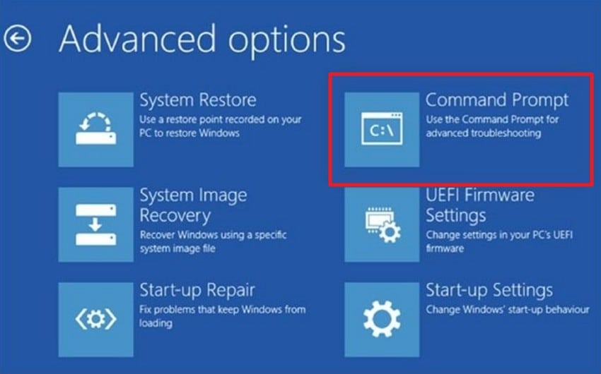 access the command prompt