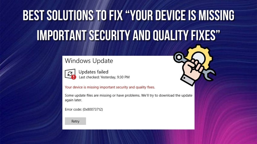 fixing windows 10 security updates