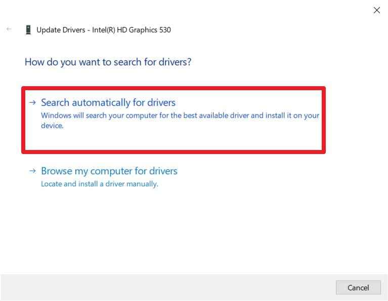 search for driver