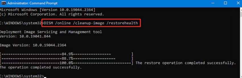 add dism command