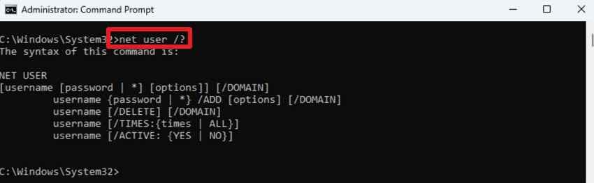 add the command