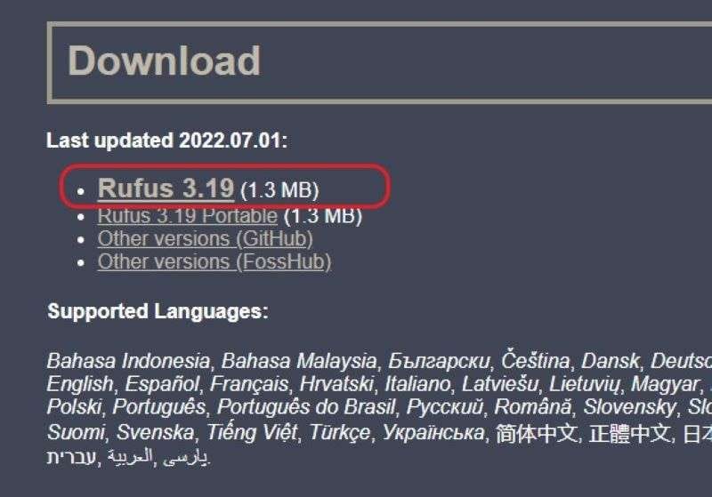 download rufus