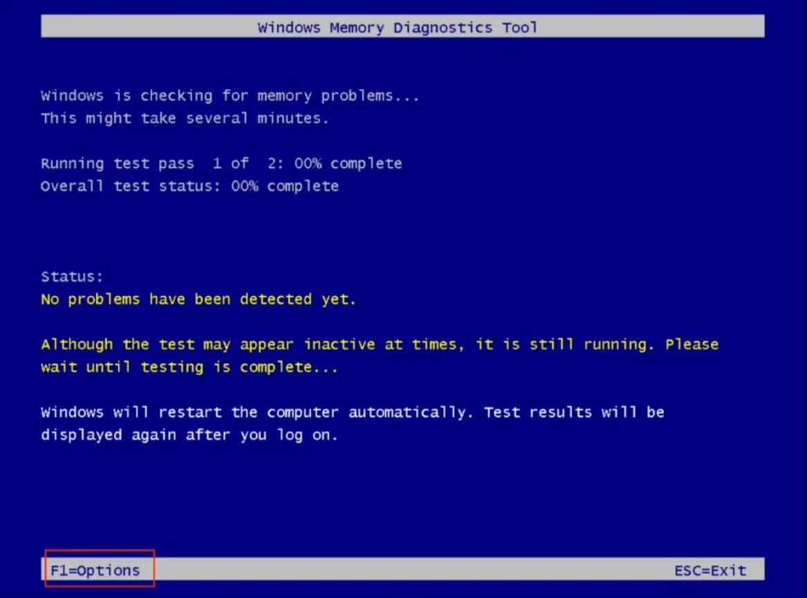 use windows memory diagnostic tool on windows 11