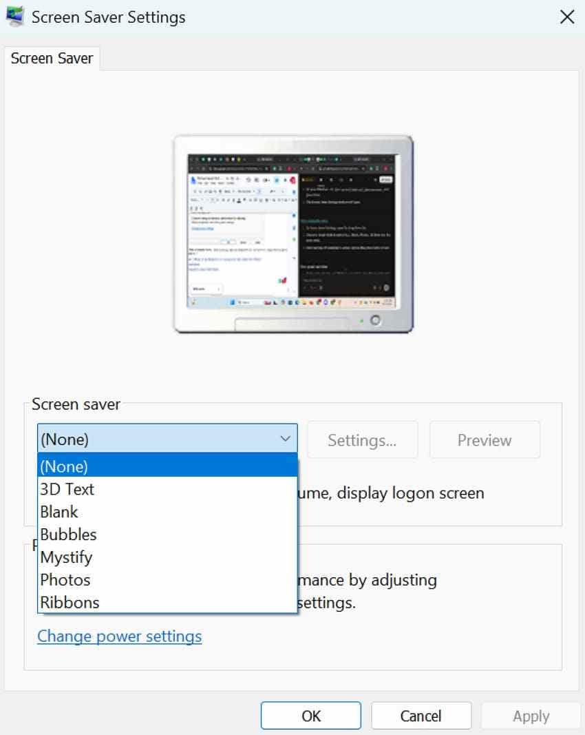 choose suitable saver
