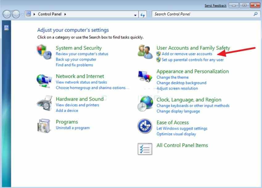 reach user account controls