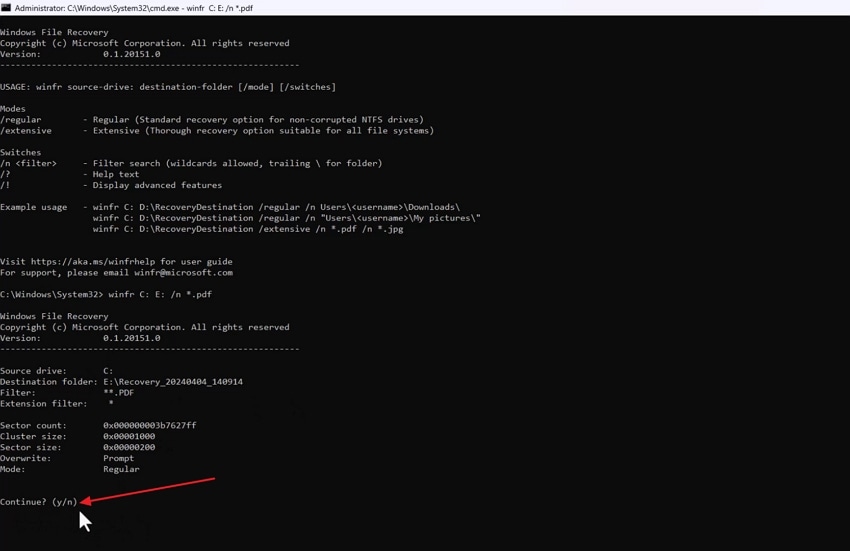confirm drive scanning