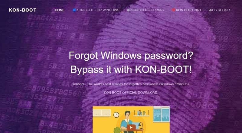 kon-boot password recovery software