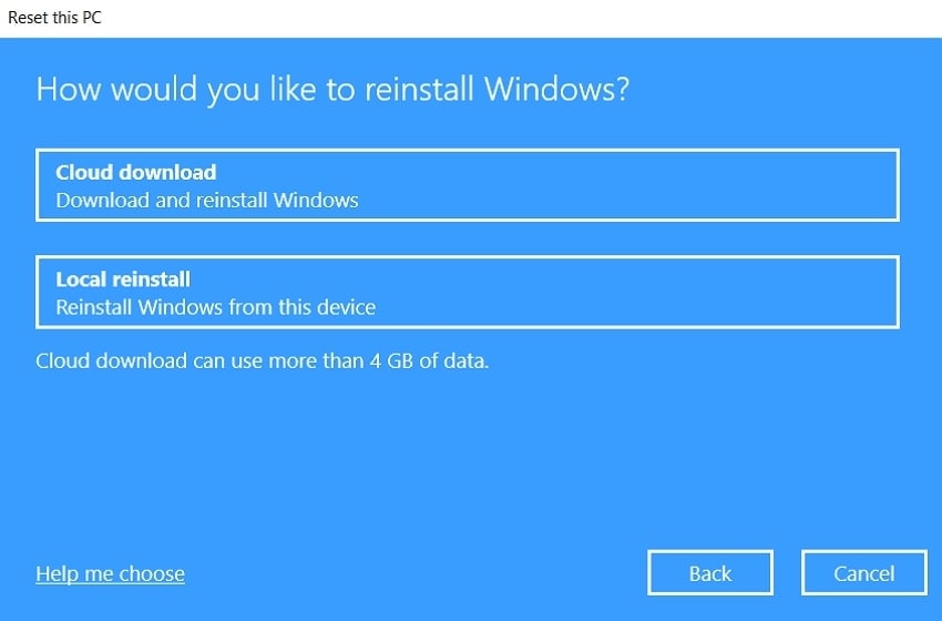 reinstall windows