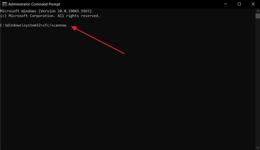 sfc scan now command prompt