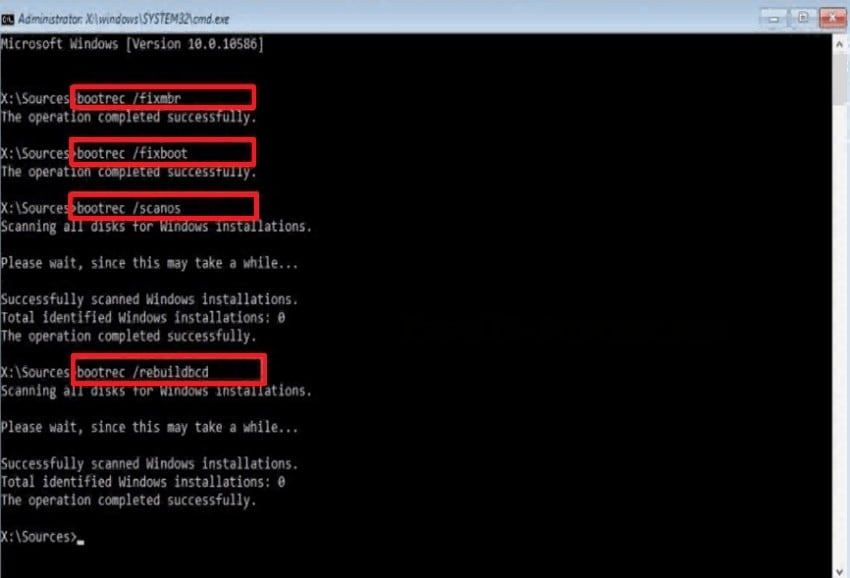 enter the final command