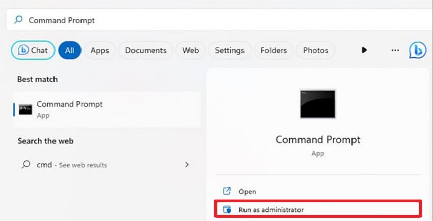 access the command prompt